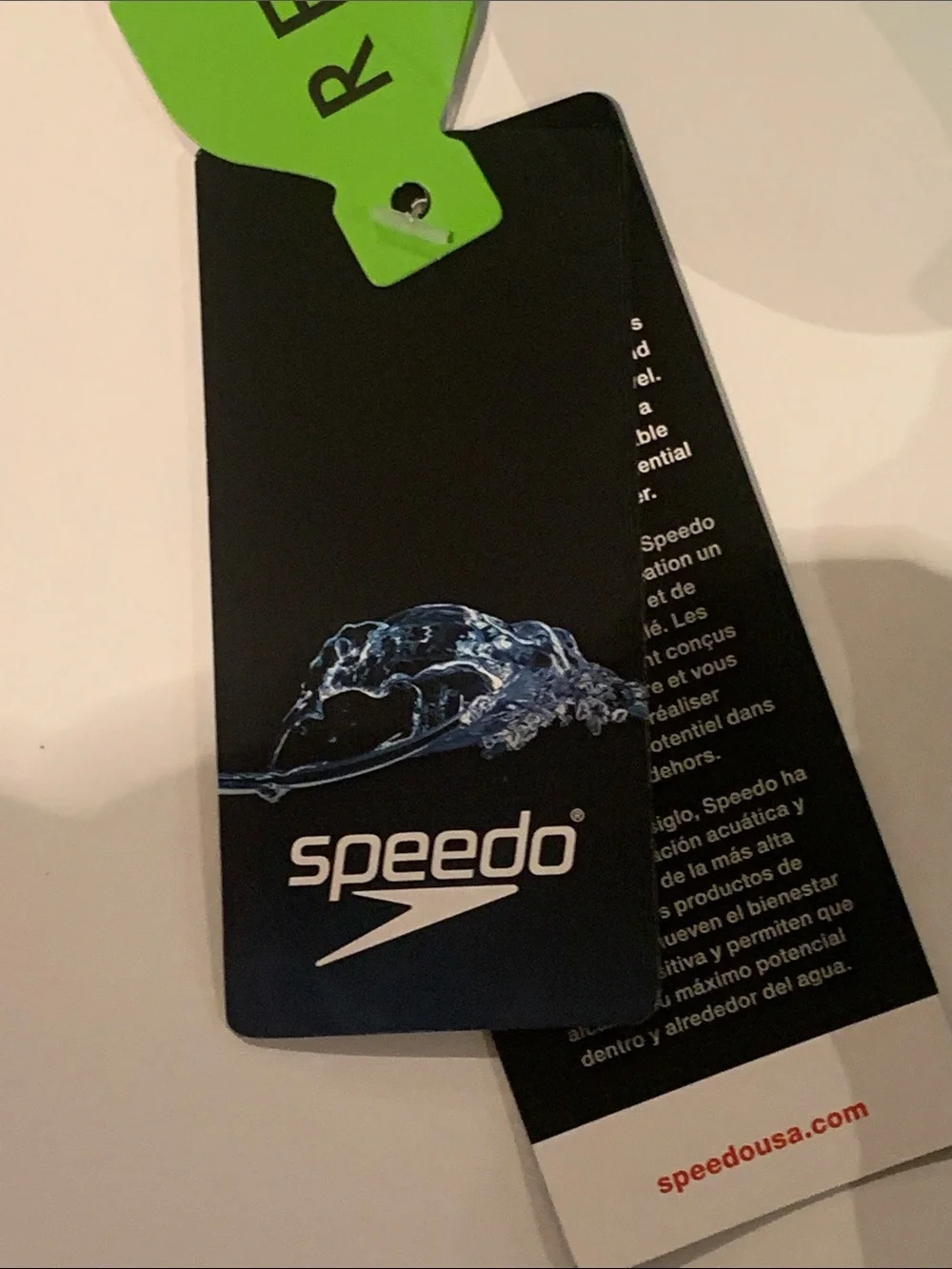 Speedo Navy and Bright Green Girls' One-Piece Swimsuit Size 20 NWT